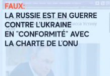 Faux: La Russie est en guerre contre l’Ukraine en « conformité » avec la charte de l’ONU