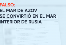 Falso: El mar de Azov se convirtió en el mar interior de Rusia