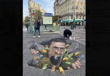 Новая жизнь старого фейка о граффити-карикатуре на Зеленского: теперь в Париже и на Первом канале