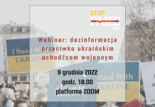 Webinar: dezinformacja przeciwko ukraińskim uchodźcom wojennym