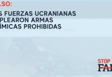 FALSO: Las fuerzas ucranianas emplearon armas químicas prohibidas