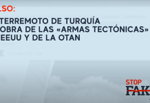 FALSO: El terremoto de Turquía es obra de las «armas tectónicas» de EEUU y de la OTAN