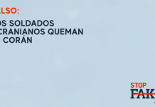 FALSO: Los soldados ucranianos queman el Corán