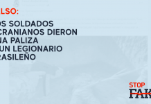 FALSO: Los soldados ucranianos dieron una paliza a un legionario brasileño