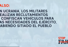 FALSO: En Ucrania, los militares realizan reclutamientos y confiscan vehículos para las necesidades del ejército, habiendo sitiado el pueblo