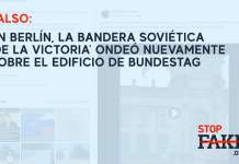 FALSO: En Berlín, la bandera soviética ‘de la Victoria’ ondeó nuevamente sobre el edificio de Bundestag