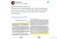 Фейк: ЦРУ розсекретило документ, у якому стверджується, що Степан Бандера був шпигуном Адольфа Гітлера