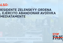 FALSO: Presidente Zelenskyy ordena al ejército abandonar Avdíivka inmediatamente