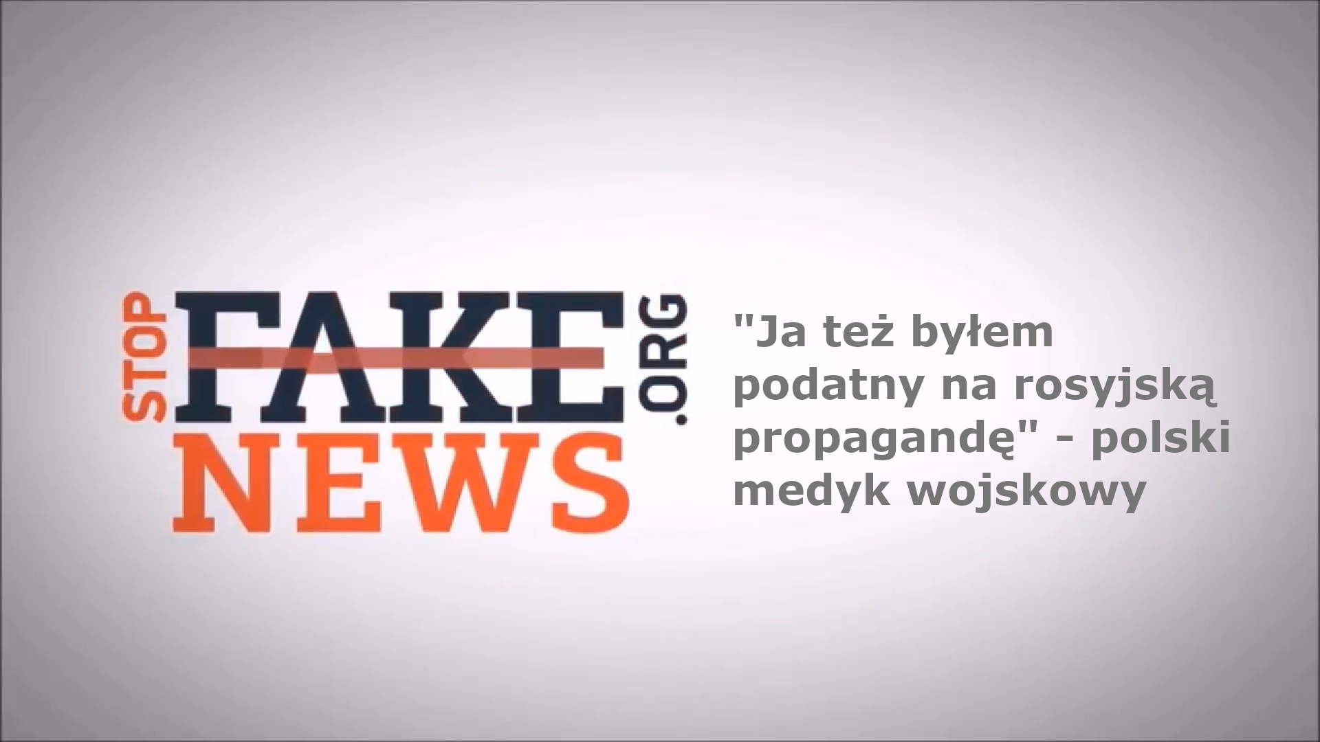 Polski medyk wojskowy: „Ja też byłem podatny na rosyjską propagandę”