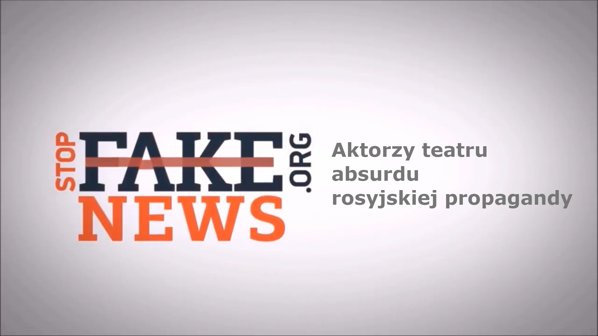 Aktorzy teatru absurdu rosyjskiej propagandy