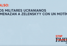 FALSO: Los militares ucranianos amenazan a Zelenskyy con un motín