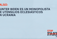 FALSO: Hunter Biden es un monopolista de utensilios eclesiásticos en Ucrania