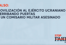 FALSO: Movilización al ejército ucraniano — derribando puertas y un comisario militar asesinado