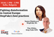 Fighting disinformation in Central Europe: showing StopFake’s best practices in Sofia, Bulgaria