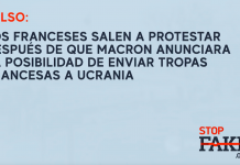FALSO: Los franceses salen a protestar después de que Macron anunciara la posibilidad de enviar tropas francesas a Ucrania
