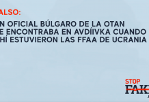 FALSO: Un oficial búlgaro de la OTAN se encontraba en Avdíivka cuando ahí estuvieron las FFAA de Ucrania