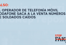 FALSO: El operador de telefonía móvil Vodafone saca a la venta números de soldados caídos