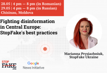 Fighting disinformation in Central Europe: showing StopFake’s best practices in Chisinau, Moldova