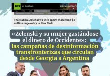 Zelenski y su mujer gastándose el dinero de Occidente en bienes de lujo o despilfarrando los recursos de la guerra: las campañas de desinformación transfronterizas que circulan desde Georgia a Argentina