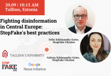 Fighting disinformation in Central Europe: showing StopFake’s best practices in Tallinn, Estonia