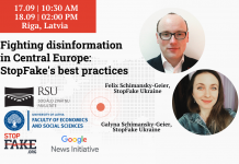 Fighting disinformation in Central Europe: showing StopFake’s best practices in Riga, Latvia