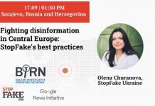 Fighting disinformation in Central Europe: showing StopFake’s best practices in Sarajevo, Bosnia and Herzegovina