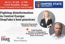 Fighting disinformation in Central Europe: showing StopFake’s best practices in Czech Republic, Prague