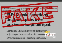 Manipulation: Latvia and Lithuania ‘Unexpectedly’ Blocked Sanctions Package Against Russia