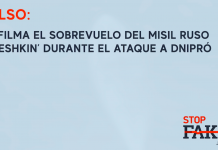 Falso: Se filma el sobrevuelo del misil ruso ‘Oreshnik’ durante el ataque a Dnipró
