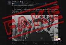 Fake: Polscy Żydzi uważają wizytę Zełenskiego w Auschwitz za „hańbę”