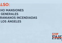 Falso: Ocho mansiones de generales ucranianos incendiadas en Los Ángeles