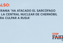 Falso: Ucrania “ha atacado el sarcófago de la central nuclear de Chernóbil para culpar a Rusia”