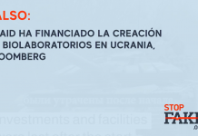 Falso: USAID ha financiado la creación de biolaboratorios en Ucrania, Bloomberg