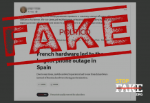 Fake: After Rejecting Russian Hardware, Spain Loses All Its Mobile Networks – Politico