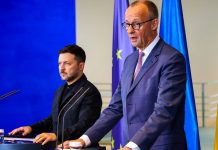 Фейк програми «Вечер с Соловьевым»: у Німеччині сміються з вимоги пресслужби Зеленського не фотографувати його з політиками високого зросту