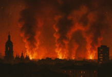 Morze ognia nad Kijowem i polityczny teatr cieni