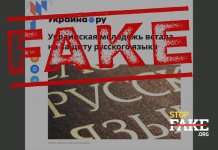 Фейк: Украинская молодежь «встала на защиту русского языка»